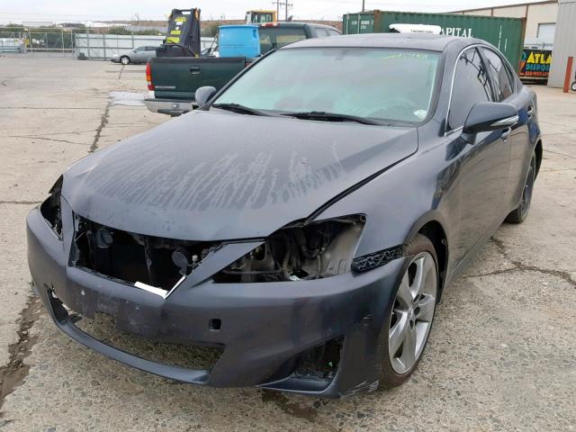 JTHBF5C2XB5154897 - 2011 LEXUS IS 250 GRAY photo 2