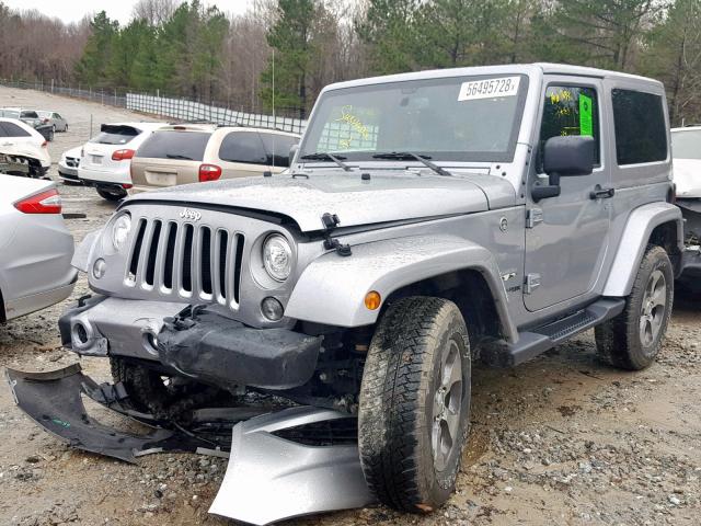 1C4AJWBGXJL936870 - 2018 JEEP WRANGLER S SILVER photo 2