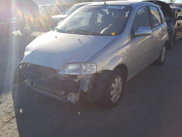 KL1TG626X5B422065 - 2005 CHEVROLET AVEO LT SILVER photo 2