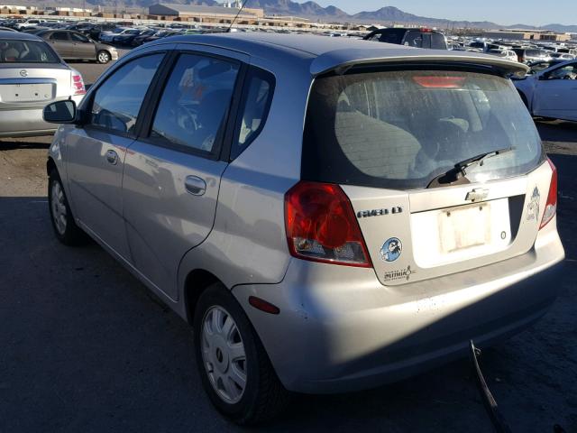 KL1TG626X5B422065 - 2005 CHEVROLET AVEO LT SILVER photo 3