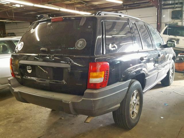 1J4GX48S51C711758 - 2001 JEEP GRAND CHER BLACK photo 4