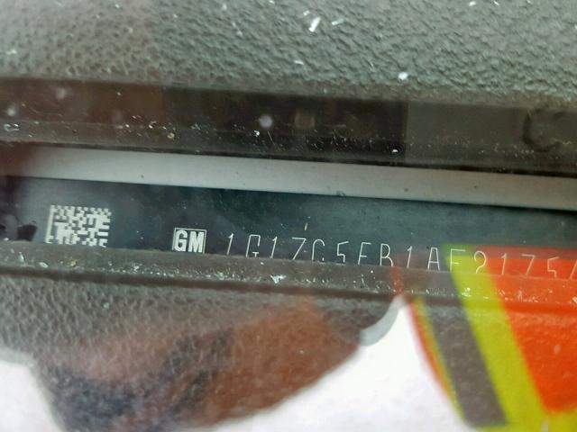 1G1ZC5EB1AF217540 - 2010 CHEVROLET MALIBU 1LT WHITE photo 10