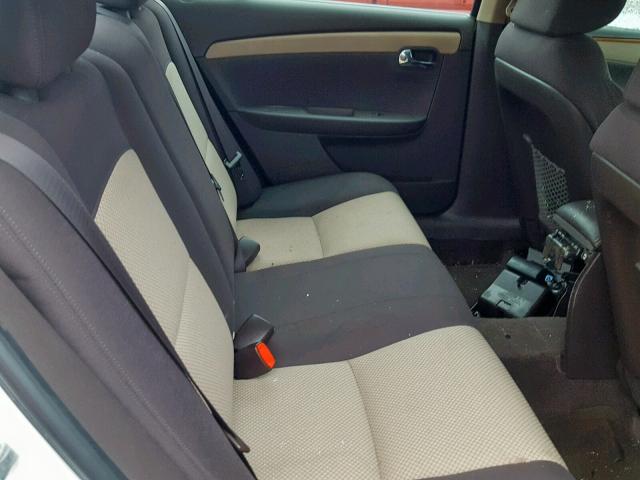 1G1ZC5EB1AF217540 - 2010 CHEVROLET MALIBU 1LT WHITE photo 6