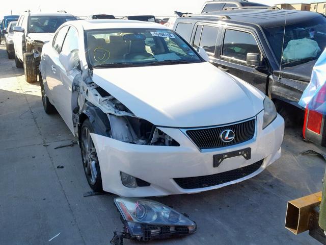 JTHBK262685063995 - 2008 LEXUS IS 250 WHITE photo 1