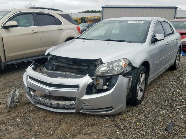 1G1ZC5EUXCF259144 - 2012 CHEVROLET MALIBU 1LT 银色 照片 2