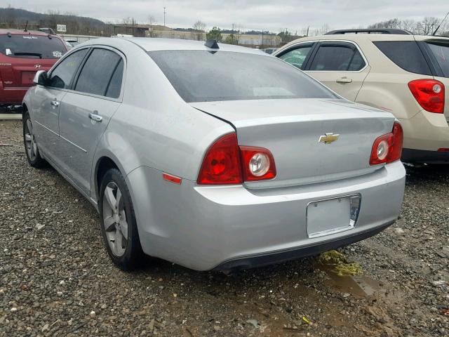 1G1ZC5EUXCF259144 - 2012 CHEVROLET MALIBU 1LT 银色 照片 3