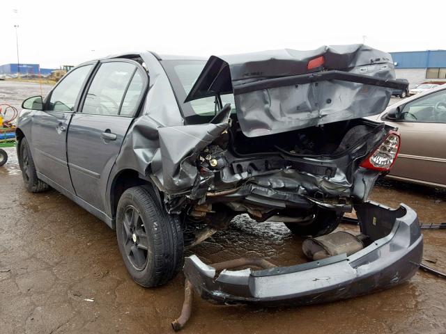 1G1ZT52805F333519 - 2005 CHEVROLET MALIBU LS GRAY photo 3