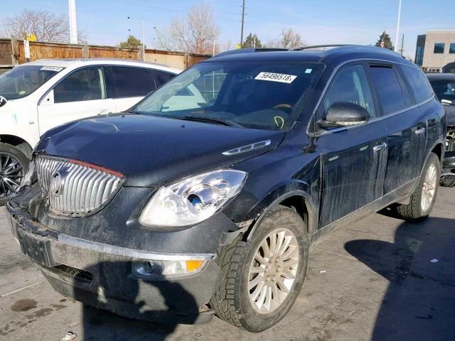 5GAKVCED7CJ292012 - 2012 BUICK ENCLAVE BLACK photo 2