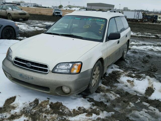 4S3BH675127655865 - 2002 SUBARU LEGACY OUT WHITE photo 2