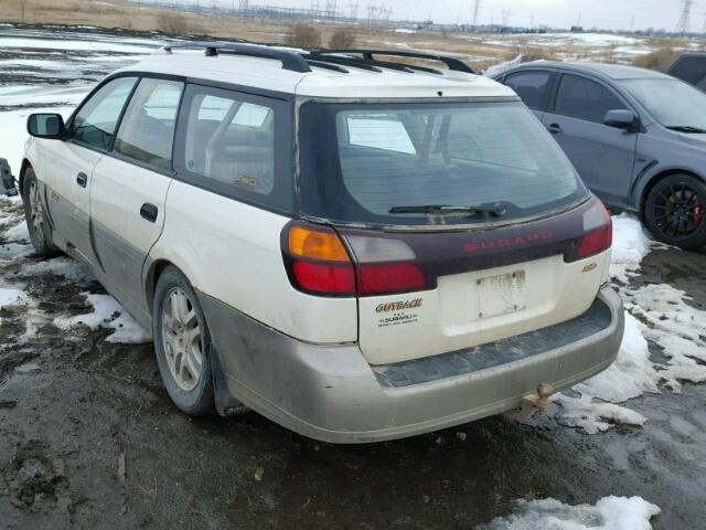 4S3BH675127655865 - 2002 SUBARU LEGACY OUT WHITE photo 3