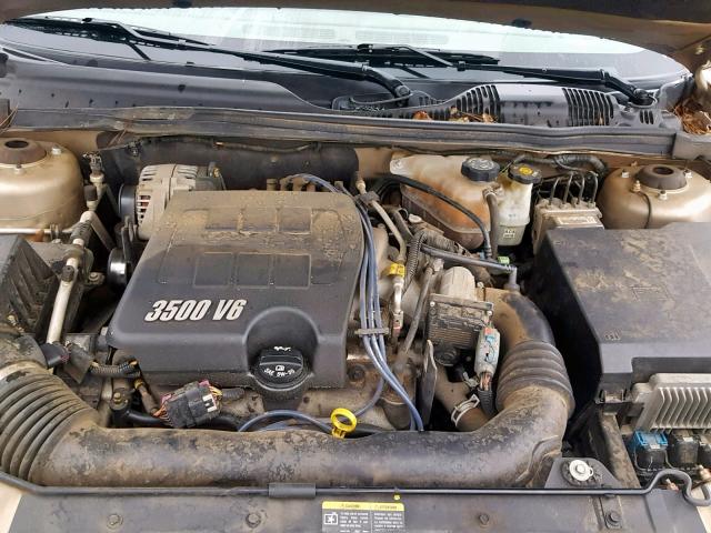 1G1ZT61876F295425 - 2006 CHEVROLET MALIBU MAX ოქროსფერი ფოტო 7