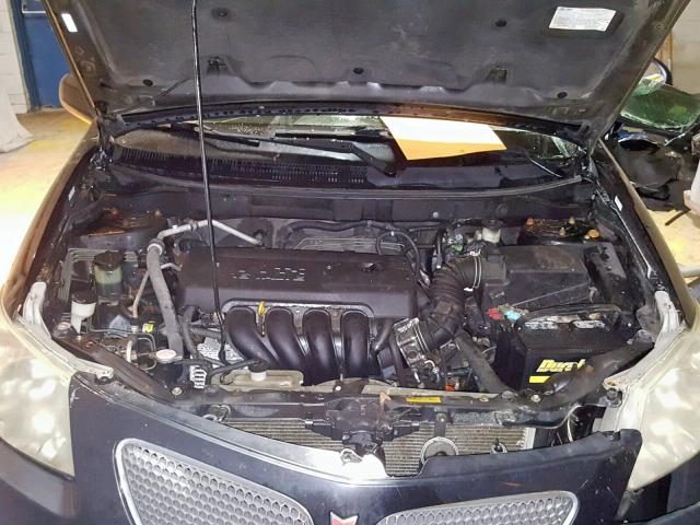 5Y2SL63855Z453649 - 2005 PONTIAC VIBE BLACK photo 7