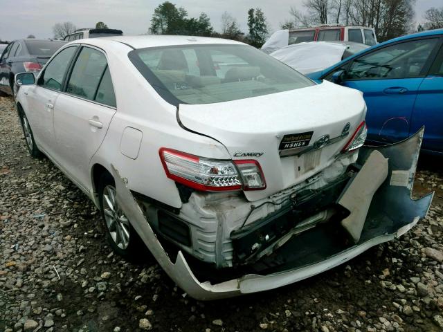 4T1BB3EKXAU113216 - 2010 TOYOTA CAMRY HYBR WHITE photo 3