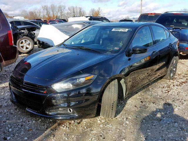 1C3CDFBA9DD308894 - 2013 DODGE DART SXT BLACK photo 2