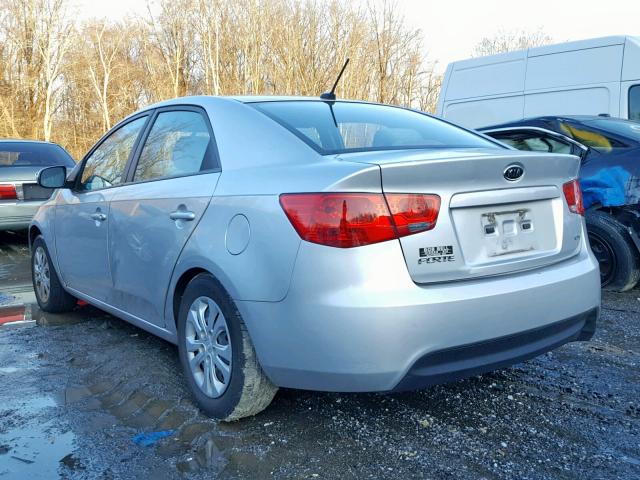 KNAFU4A20C5596382 - 2012 KIA FORTE EX SILVER photo 3