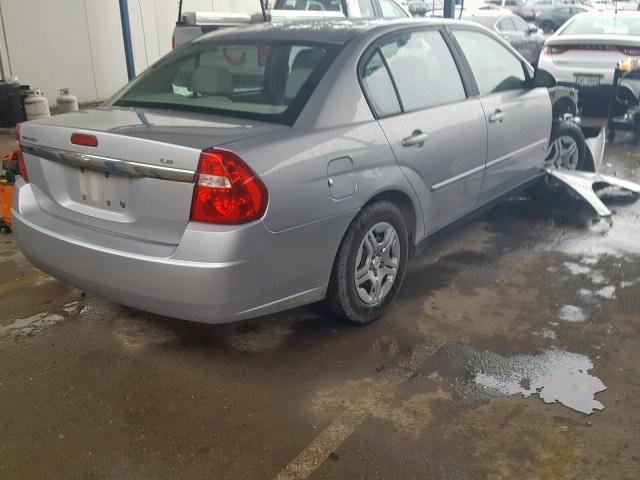 1G1ZS51F06F253898 - 2006 CHEVROLET MALIBU LS ვერცხლისფერი ფოტო 4