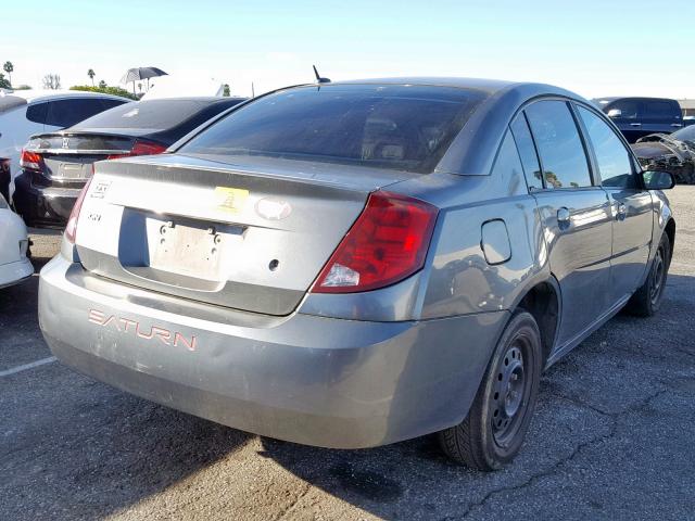 1G8AJ55F96Z207609 - 2006 SATURN ION LEVEL GRAY photo 4