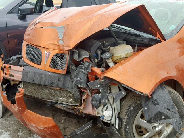 1G2AJ55F167622011 - 2006 PONTIAC PURSUIT ORANGE photo 9