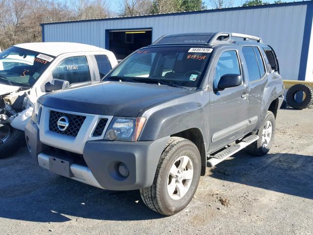 5N1AN0NW8DN819359 - 2013 NISSAN XTERRA X GRAY photo 2