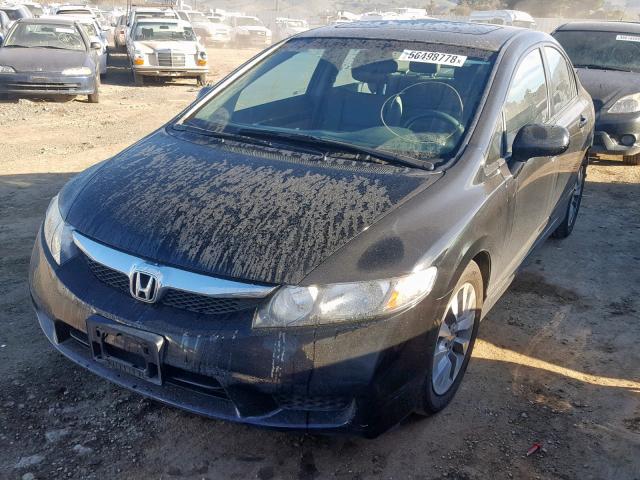 2HGFA1F90BH522551 - 2011 HONDA CIVIC EXL BLACK photo 2