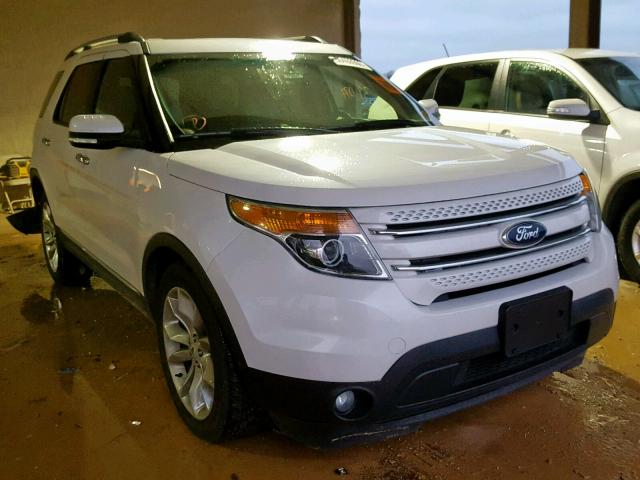 1FM5K7F83EGB17989 - 2014 FORD EXPLORER L WHITE photo 1