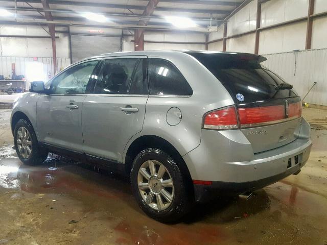 2LMDU88C07BJ13345 - 2007 LINCOLN MKX SILVER photo 3