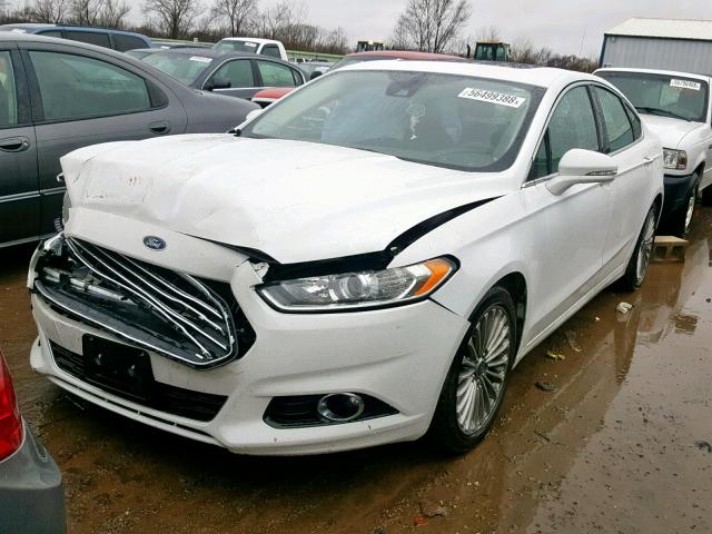 3FA6P0K94DR302856 - 2013 FORD FUSION TIT WHITE photo 2