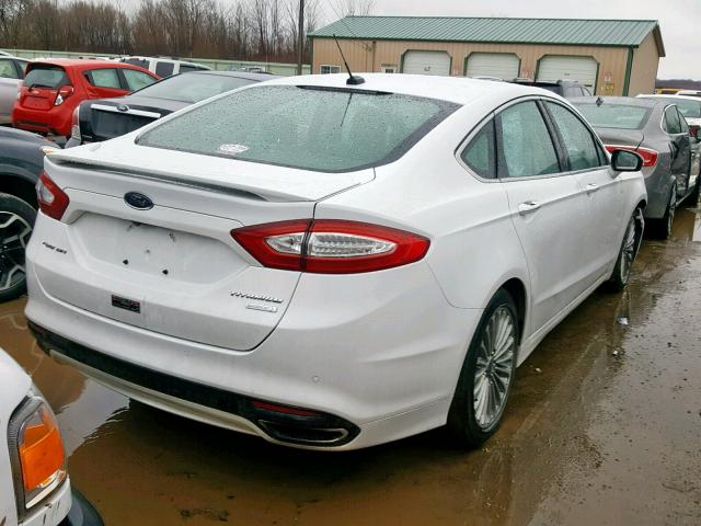 3FA6P0K94DR302856 - 2013 FORD FUSION TIT WHITE photo 4