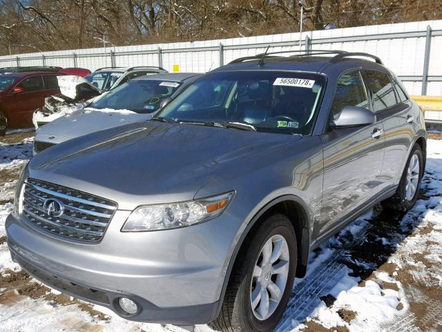 JNRAS08W45X209862 - 2005 INFINITI FX35 SILVER photo 2