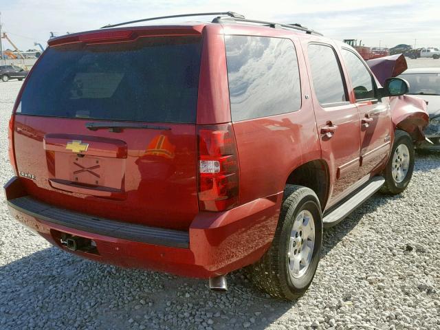 1GNSCBE04DR102883 - 2013 CHEVROLET TAHOE C150 RED photo 4