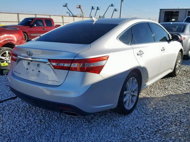 4T1BK1EB4EU095578 - 2014 TOYOTA AVALON BAS SILVER photo 4