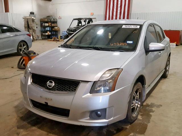 3N1AB6AP9BL653285 - 2011 NISSAN SENTRA 2.0 SILVER photo 2