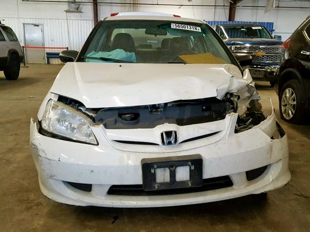 1HGES16354L007040 - 2004 HONDA CIVIC DX V WHITE photo 7