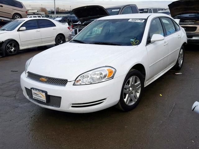 2G1WB5E35G1133851 - 2016 CHEVROLET IMPALA LIM WHITE photo 2