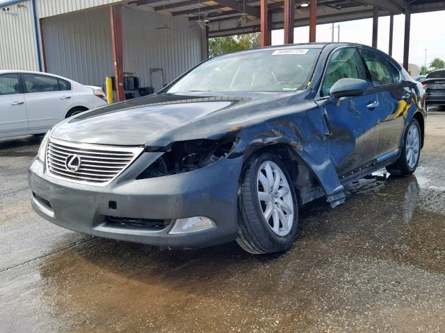 JTHBL46F675012040 - 2007 LEXUS LS 460 GREEN photo 2