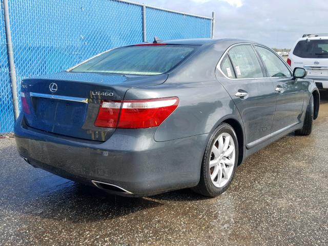 JTHBL46F675012040 - 2007 LEXUS LS 460 GREEN photo 4