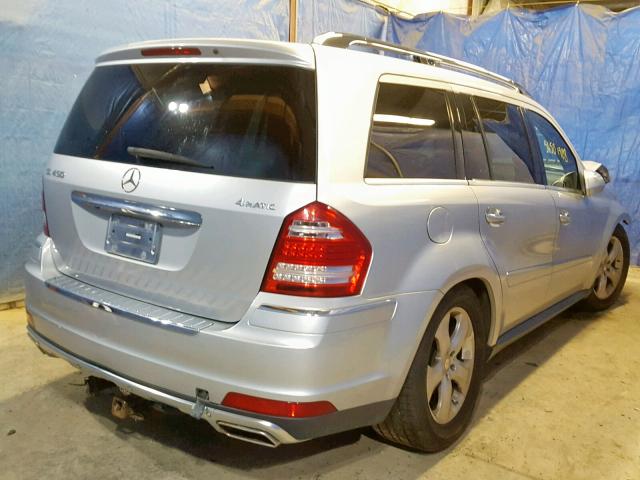 4JGBF7BE4AA584466 - 2010 MERCEDES-BENZ GL 450 4MA SILVER photo 4