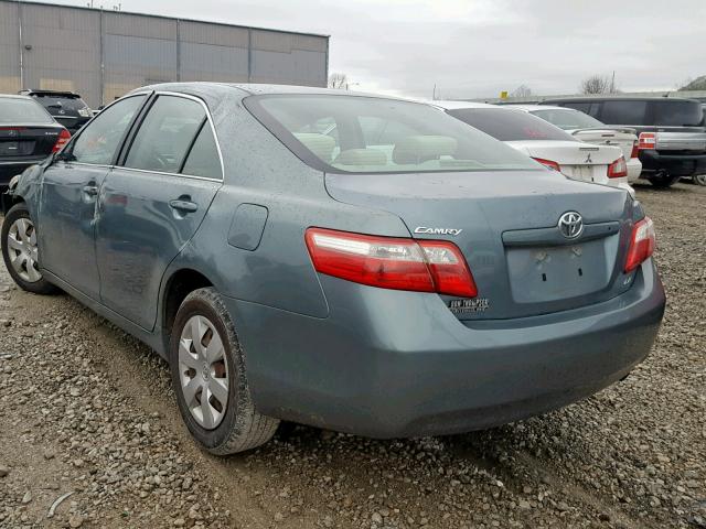 4T4BE46K09R082376 - 2009 TOYOTA CAMRY BASE TEAL photo 3