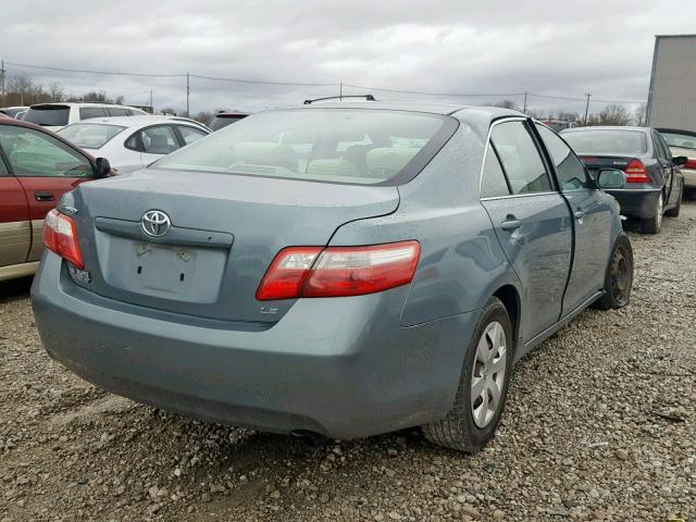 4T4BE46K09R082376 - 2009 TOYOTA CAMRY BASE TEAL photo 4