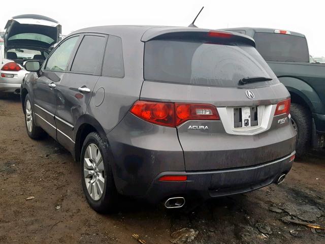 5J8TB2H21AA001843 - 2010 ACURA RDX GRAY photo 3