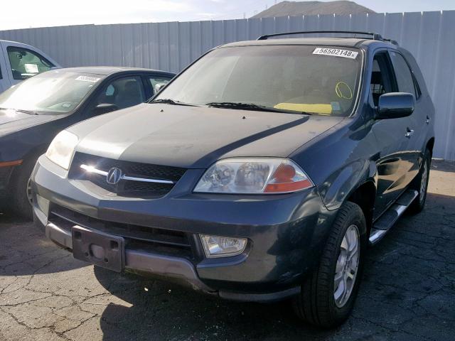 2HNYD18883H533232 - 2003 ACURA MDX TOURIN GRAY photo 2