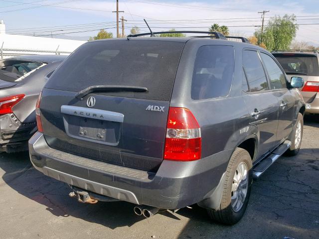 2HNYD18883H533232 - 2003 ACURA MDX TOURIN GRAY photo 4