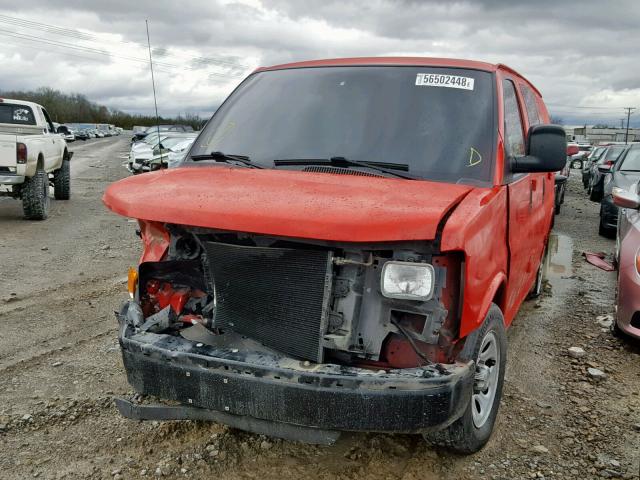 1GCFG15X891171815 - 2009 CHEVROLET EXPRESS G1 RED photo 2