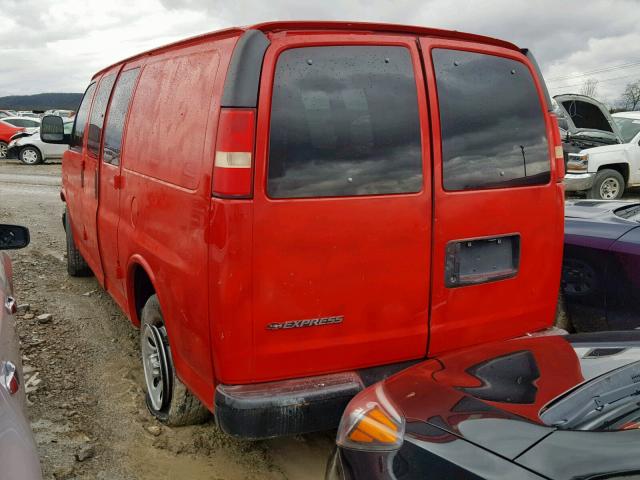 1GCFG15X891171815 - 2009 CHEVROLET EXPRESS G1 RED photo 3