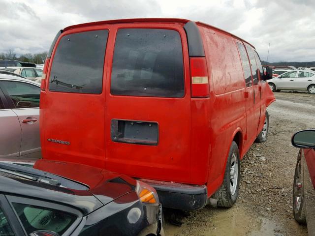 1GCFG15X891171815 - 2009 CHEVROLET EXPRESS G1 RED photo 4