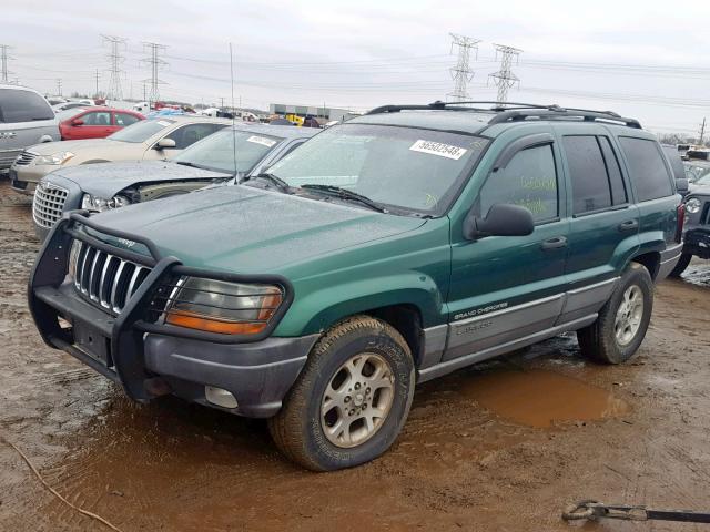 1J4GW58S7XC539671 - 1999 JEEP GRAND CHER GREEN photo 2