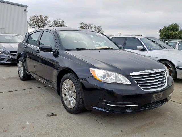 1C3CCBAB9CN145212 - 2012 CHRYSLER 200 LX BLACK photo 1