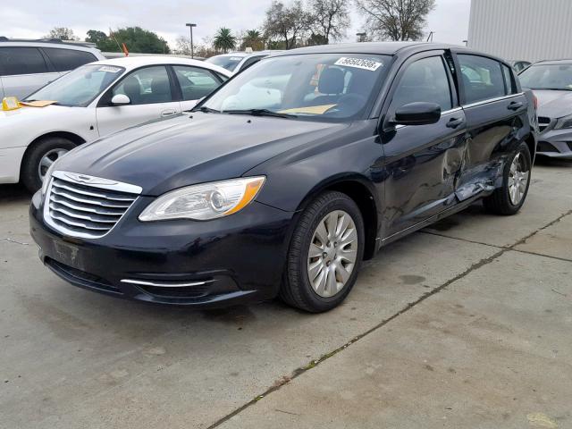 1C3CCBAB9CN145212 - 2012 CHRYSLER 200 LX BLACK photo 2