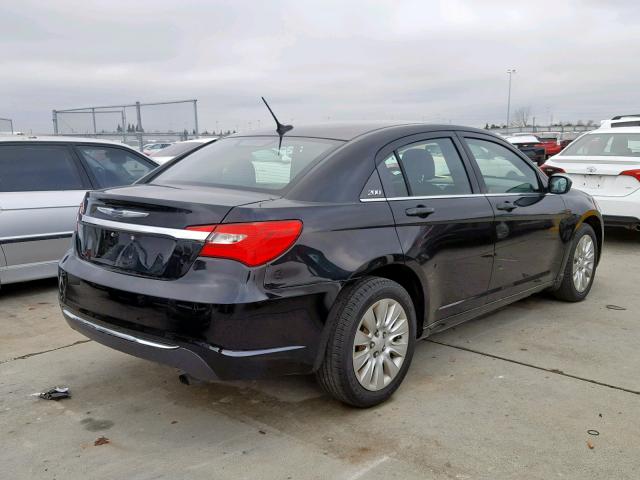 1C3CCBAB9CN145212 - 2012 CHRYSLER 200 LX BLACK photo 4