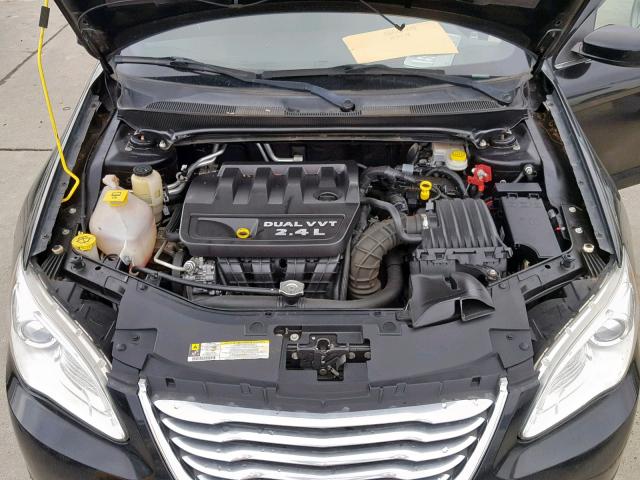 1C3CCBAB9CN145212 - 2012 CHRYSLER 200 LX BLACK photo 7